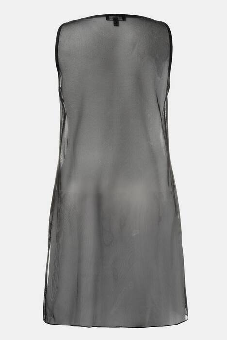 Top, Mesh, transparent, V-Ausschnitt