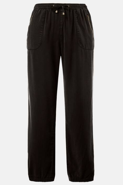 Tencel-Hose Ruby, weites Bein, Tunnelzug, Elastikbund