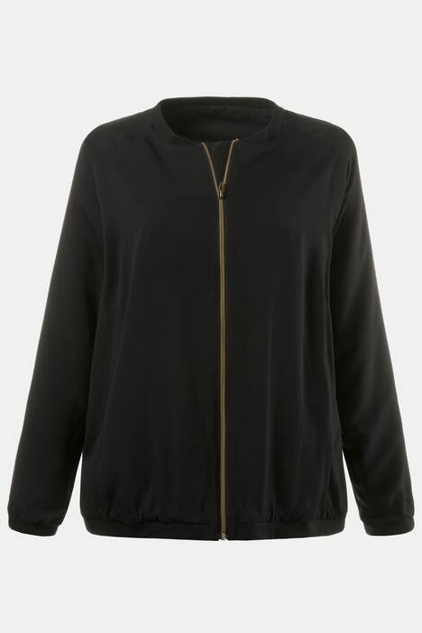 Blouson, Vogel-Stickerei, Rippbündchen, Reißverschluss