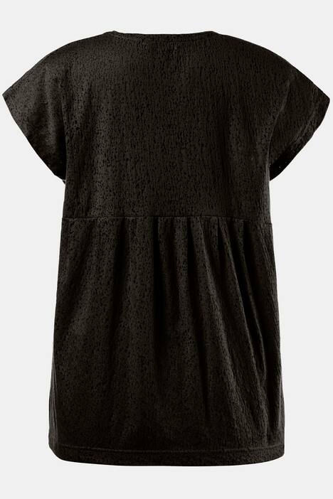 T-Shirt, Zierfalten, Oversized, Rundhalsausschnitt