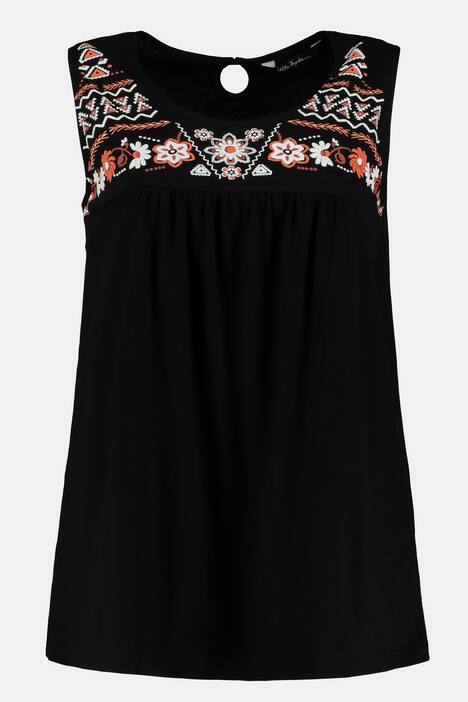 Top, Ethnomuster, A-Line, Flammjersey