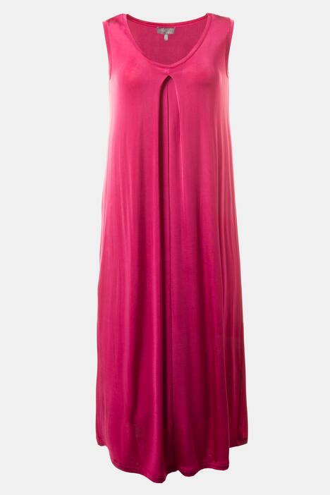 Slinkykleid, Zierfalte, V-Ausschnitt, Selection
