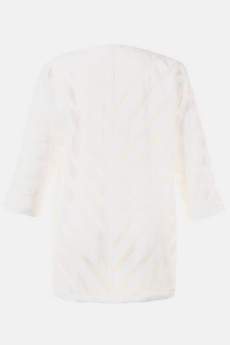 Blusenjacke, transparente Ausbrenner-Streifen