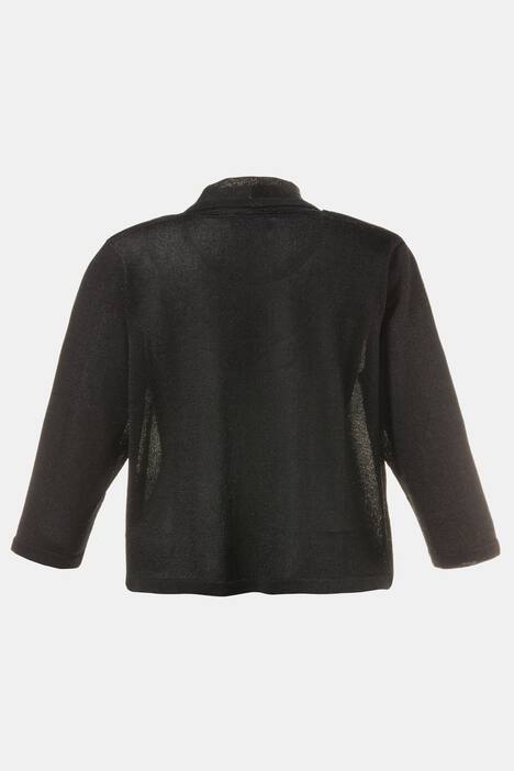 Crop One Button Shawl Collar Sweater Cardigan