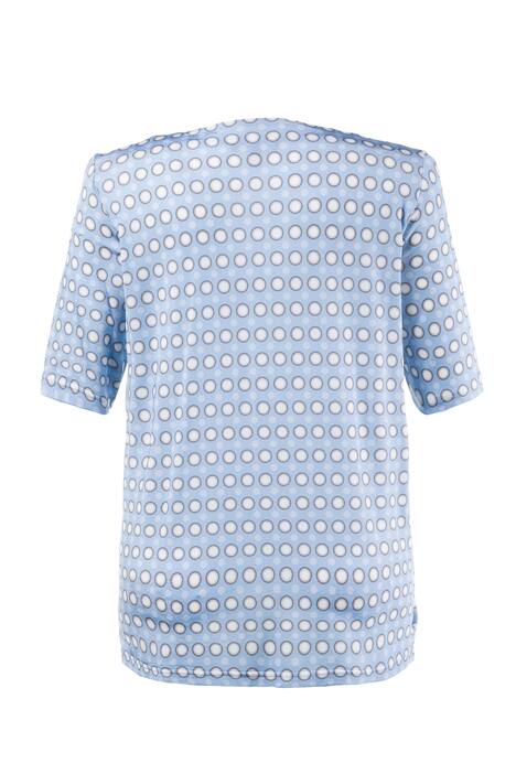 Dots on Dots Print Classic Fit Stretch Knit Top
