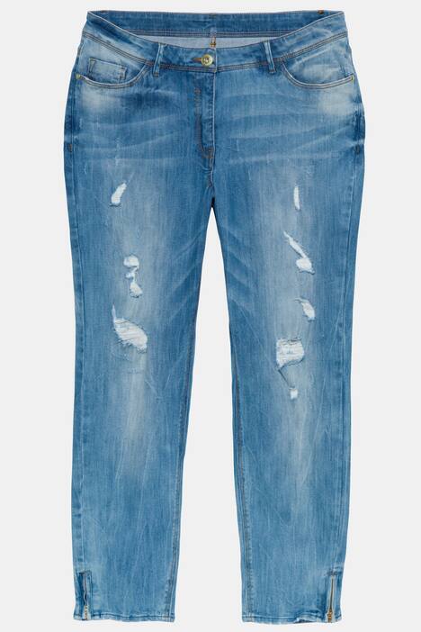 Skinny-Jeans, Destroy-Effekte, Stretchdenim