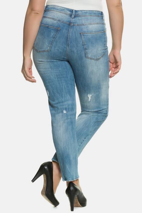 Skinny-Jeans, Destroy-Effekte, Stretchdenim