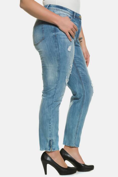 Skinny-Jeans, Destroy-Effekte, Stretchdenim