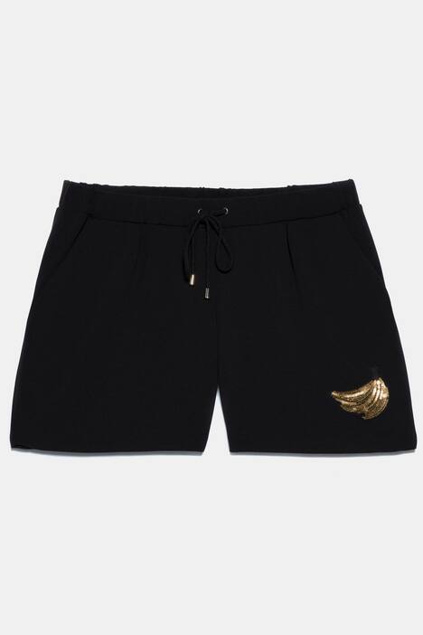 Joggshorts, Kordelzug, glitzernder Bananen-Patch