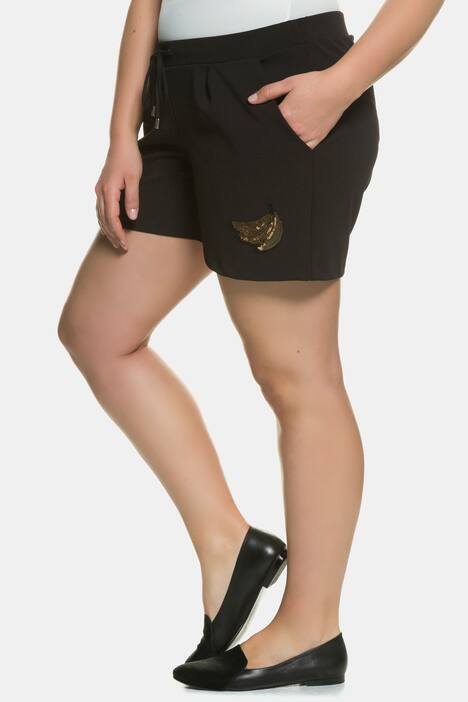 Joggshorts, Kordelzug, glitzernder Bananen-Patch