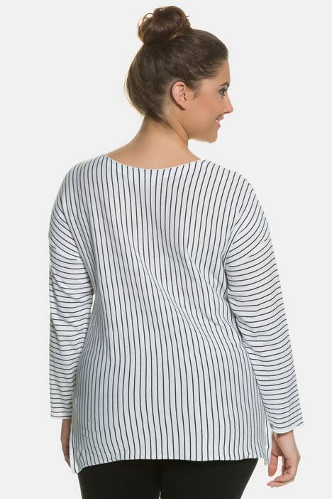 Pullover, längs gestrickt, Oversized, hinten länger