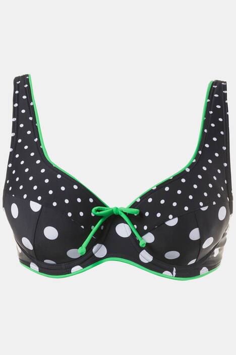 Trendy Colorful Trim Dot Bikini Set