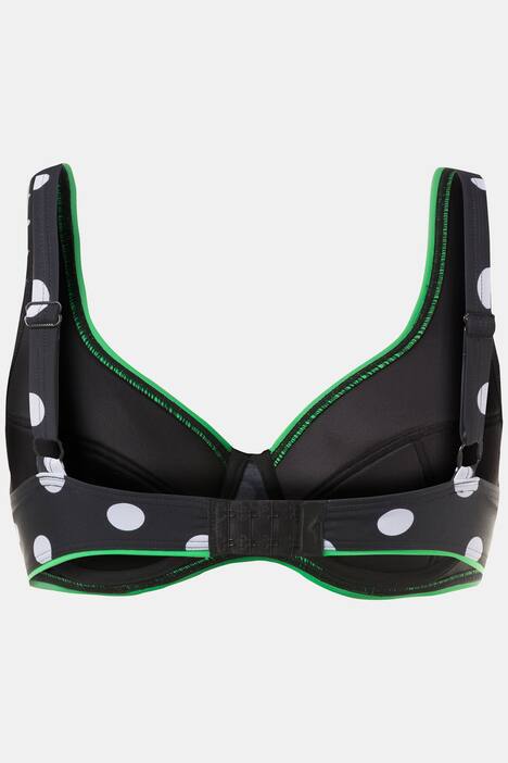 Trendy Colorful Trim Dot Bikini Set