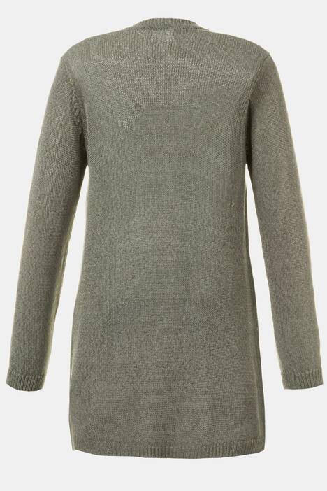 Cardigan, Glanzeffekt, lange, offene Form
