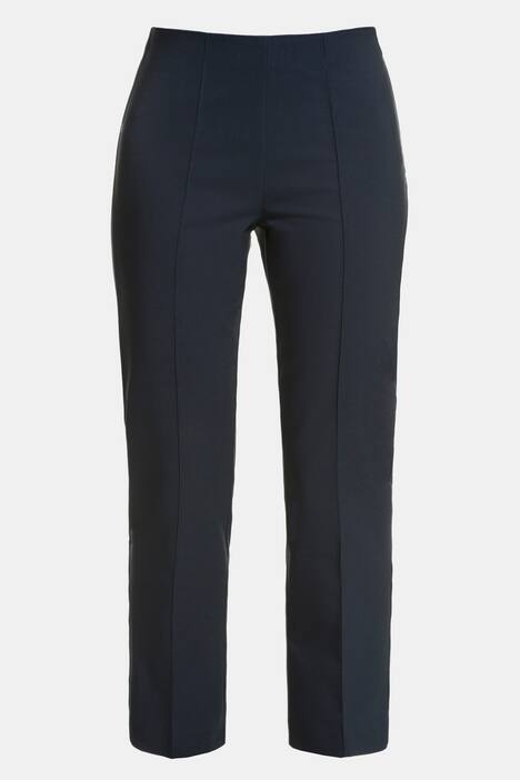 7/8-Hose, ausgestellter Saum, Biesen