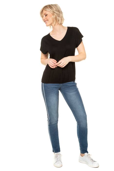 T-Shirt, oversized, Paspel vorne