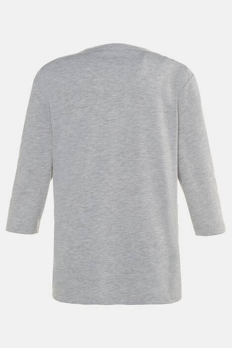 Shirt, Fantasie-Druck, 3/4-Arm, Materialmix