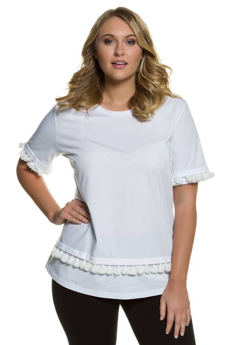 T-Shirt, Quastenborte, Jersey, Bio-Baumwolle