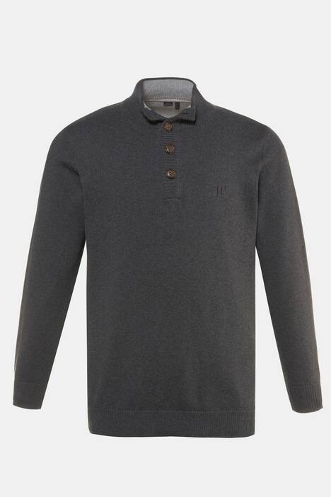 Troyer, Herren-Pullover, Kragen mit Knöpfen