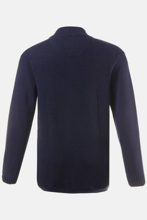 Zipped Collar Long Sleeve Sweater