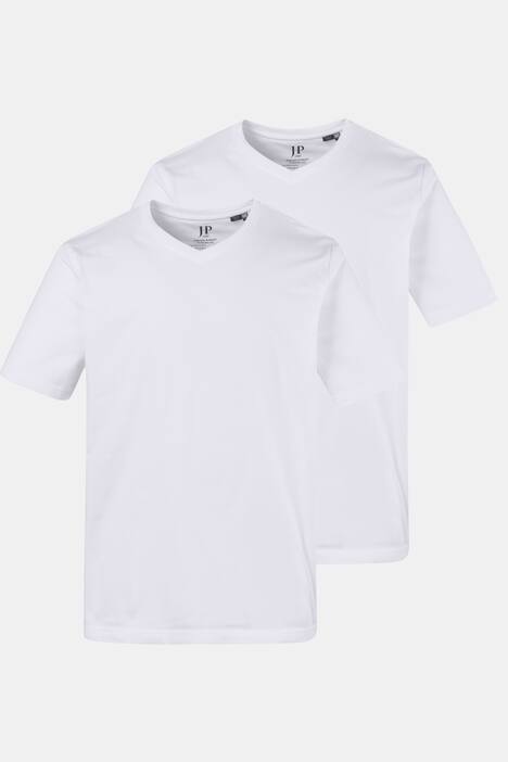 T-Shirt, Doppelpack, V-Ausschnitt, Halbarm, bis 8 XL