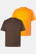 T-shirts, collection Basic, lot de 2. Col en V et manches courtes - jusqu'au 8XL