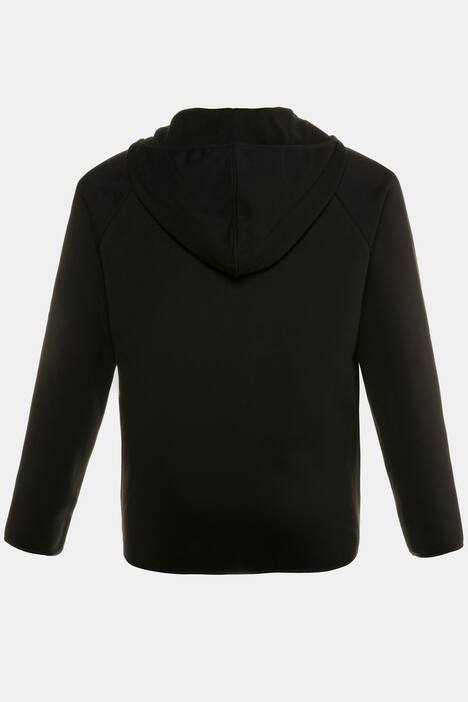 Sweatjacke, Fleecefutter, Kapuze, Rippbündchen