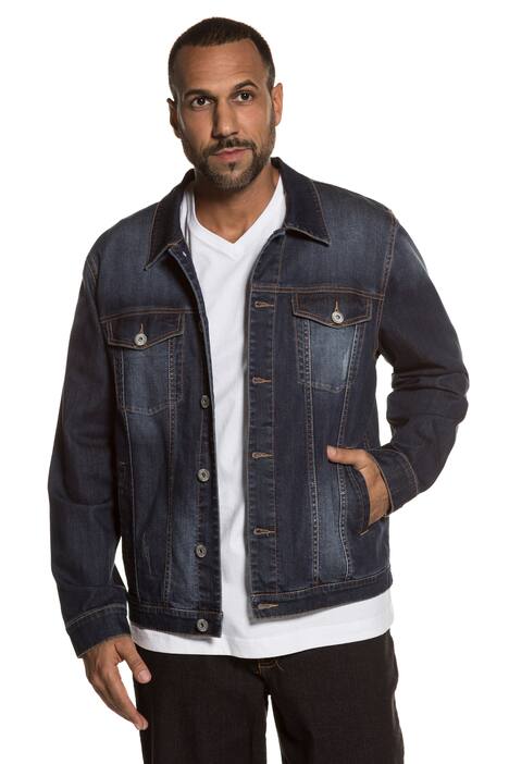 Denim Fade Wash Stretch Jacket
