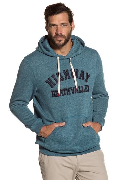 Highway Death Valley Ribbed Trim Long Sleeve Hoodie