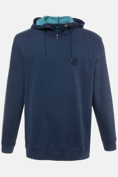 Hoodie, Kapuzensweater, kontrastfarbiges Kapuzenfutter