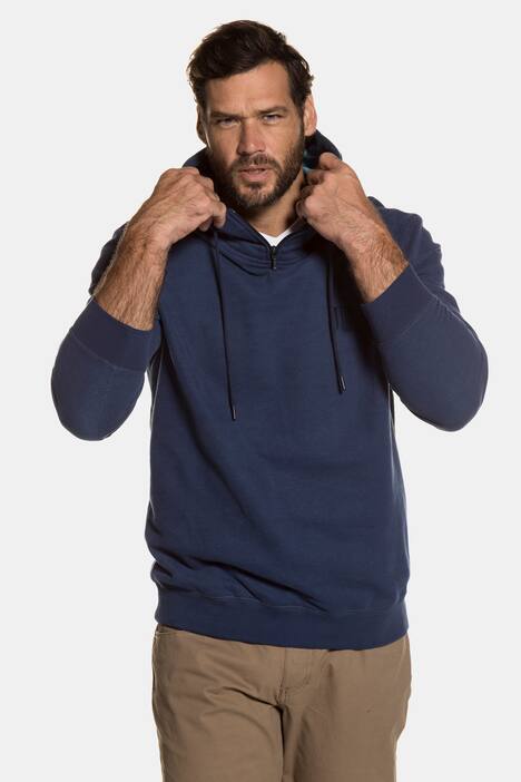 Hoodie, Kapuzensweater, kontrastfarbiges Kapuzenfutter