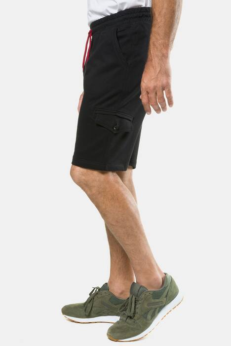 Bermuda, Sweat-Qualität, Cargo-Style, elastischer Bund