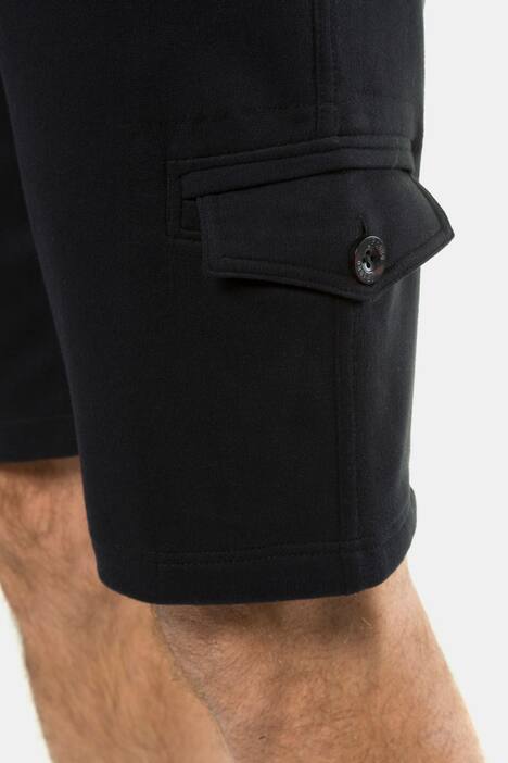 Bermuda, Sweat-Qualität, Cargo-Style, elastischer Bund