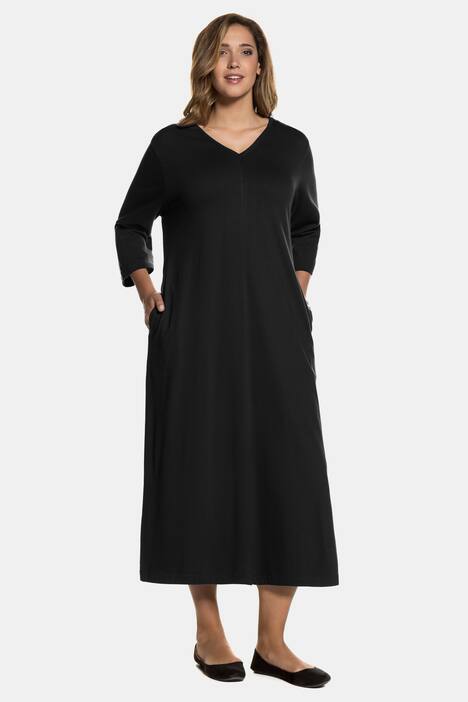Kleid, A-Line, 3/4 Ärmel, reine Baumwolle , bis Gr. 66/68