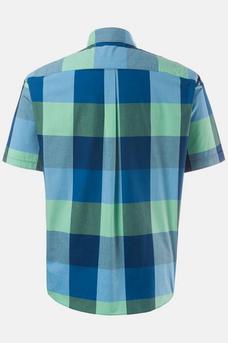Halbarm-Hemd, kariert, Buttondown-Kragen, Modern Fit