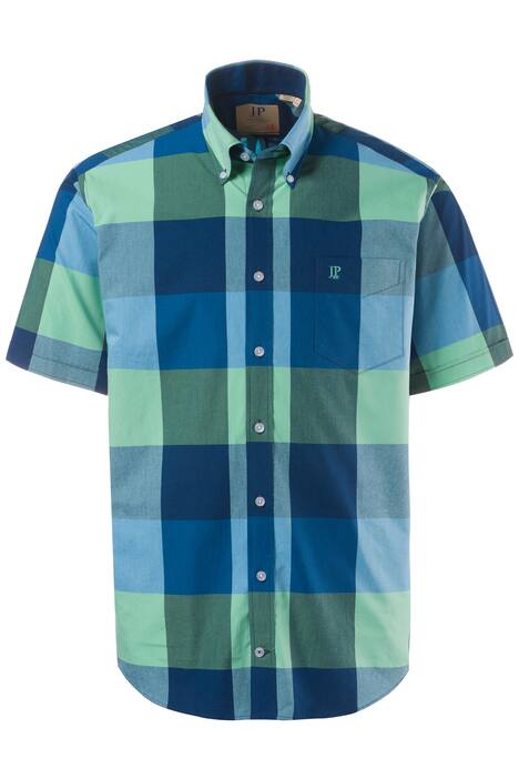 JP Plaid Short Sleeve Cotton Modern Fit Shirt