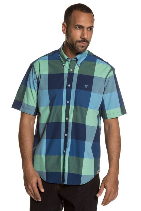 JP Plaid Short Sleeve Cotton Modern Fit Shirt