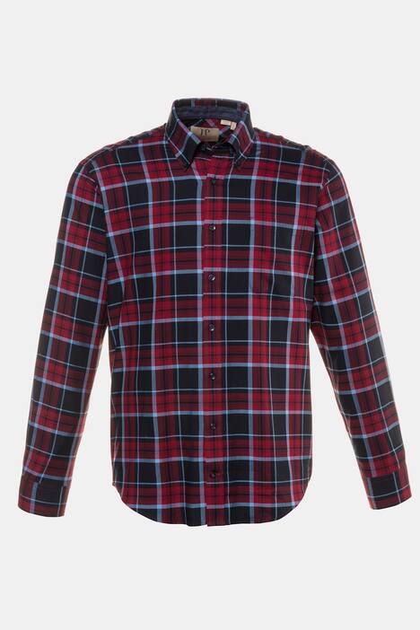 Karohemd, Buttondown-Kragen, Denim-Details, Modern Fit