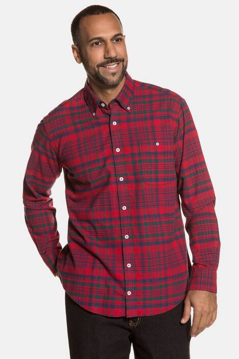 Karohemd, weicher Flanell, Buttondown, Modern Fit