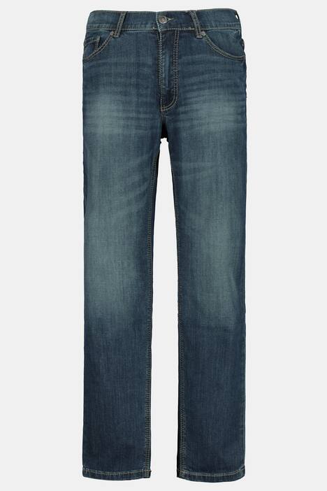 Super Stretch Used Look 5 Pocket Straight Fit Denim Jeans