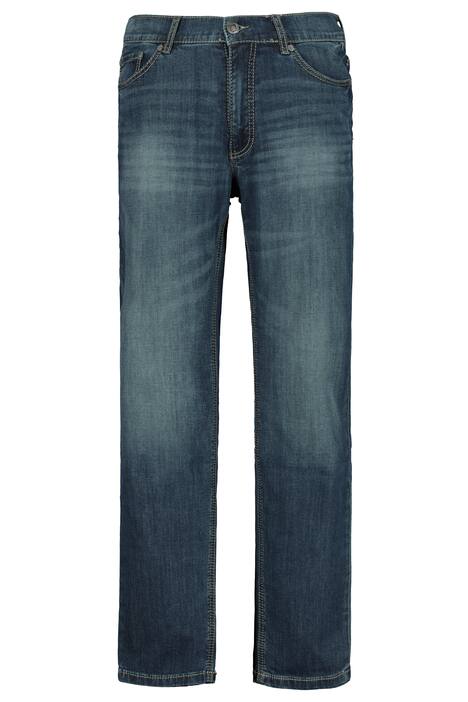 Super Stretch Used Look 5 Pocket Straight Fit Denim Jeans
