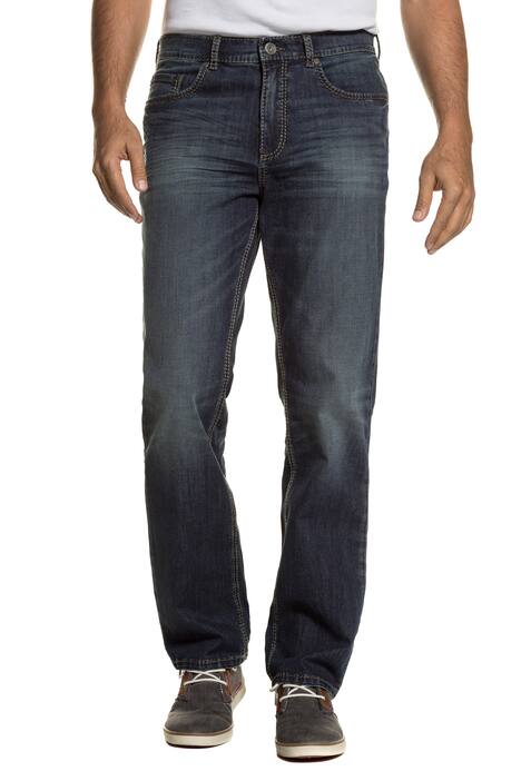 Super Stretch Used Look 5 Pocket Straight Fit Denim Jeans