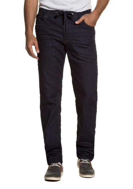 Raw Denim Drawstring Comfort Stretch Jeans