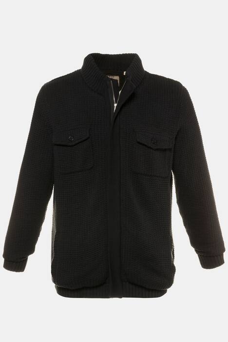 Zipper Front 4 Pocket Style Cardigan Jacket