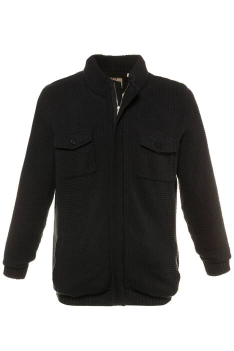 Zipper Front 4 Pocket Style Cardigan Jacket