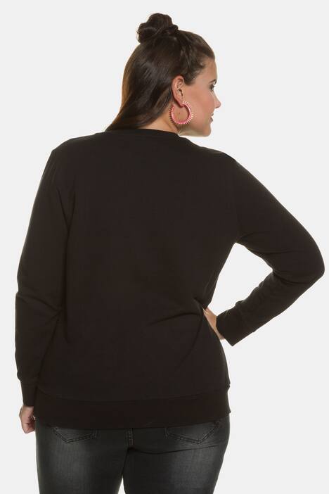 Batman Lips Long Sleeve Cotton Sweatshirt