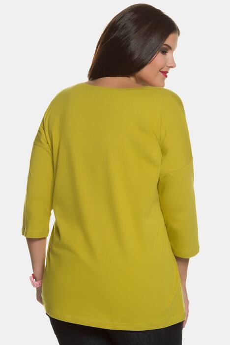 Shirt, LOVER-Stickerei, Oversized, Pailletten
