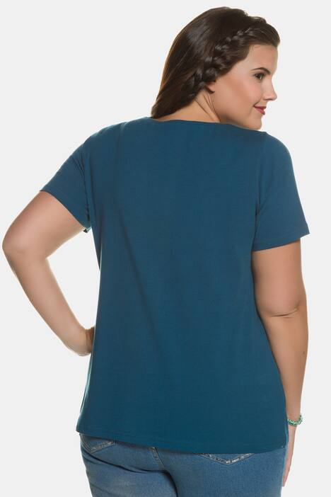 T-Shirt, Pailletten-Stickerei, Schriftzug