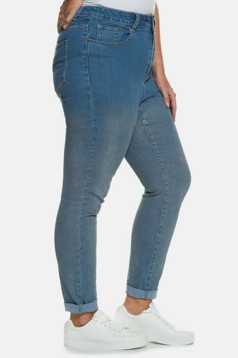 Skinnyhose, Silber-Coating, schmales Bein, 5-Pocket