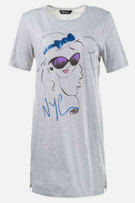 2 Pack of Cotton Short Sleeve Sleep Tees - Lady Face